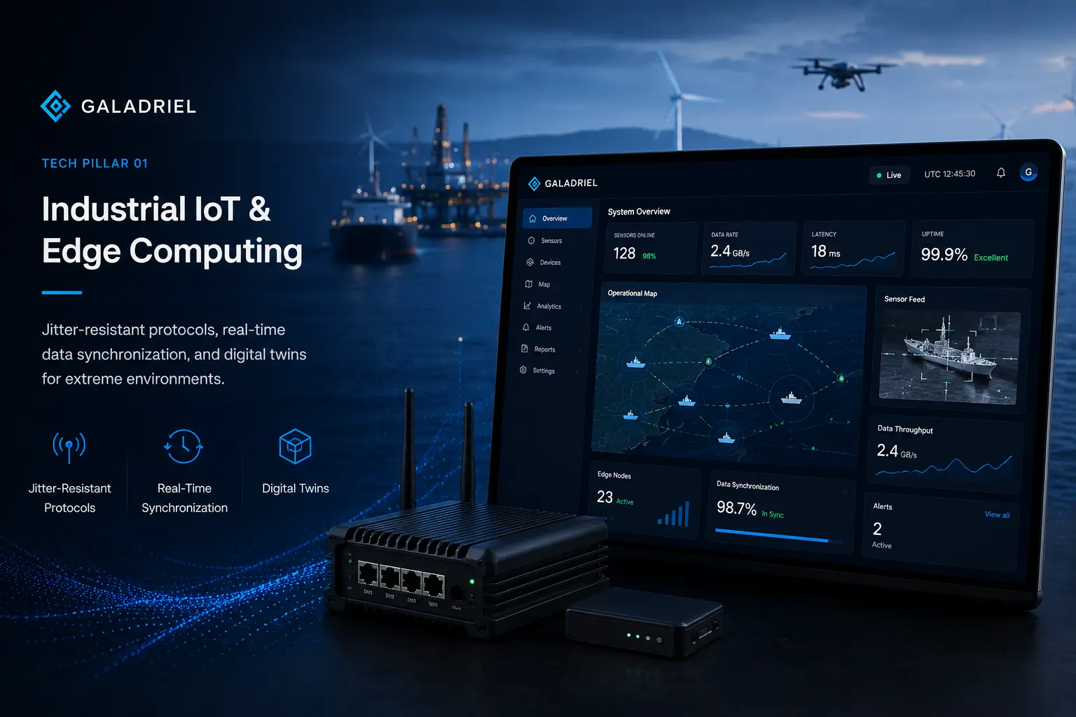 Industrial IoT and Edge Computing dashboard