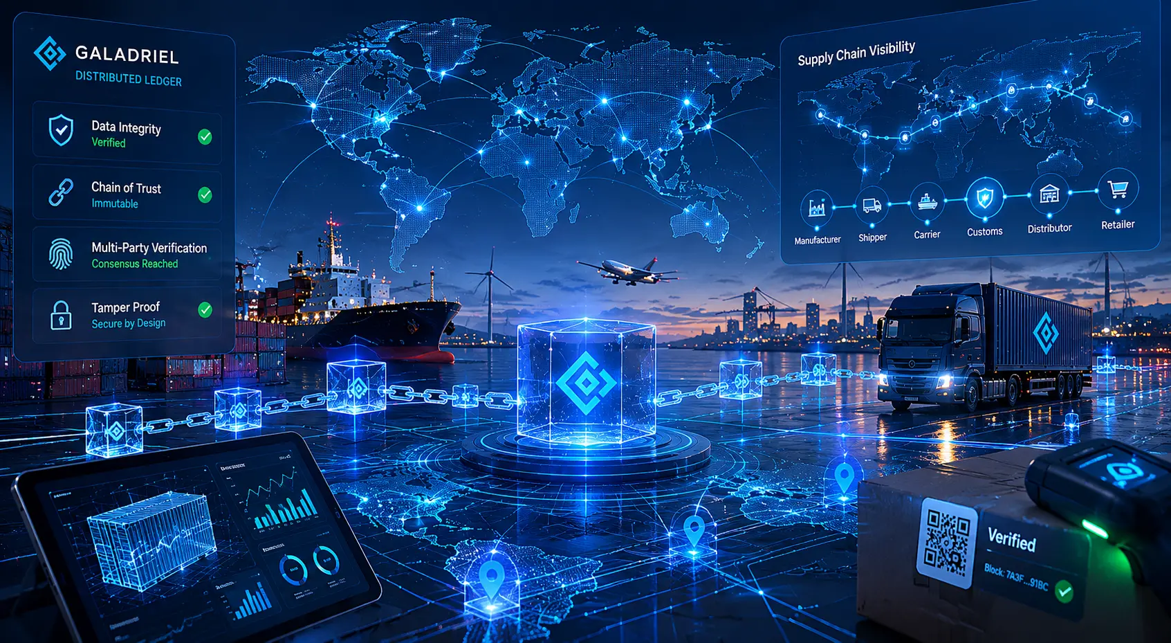 Distributed ledger and supply chain transparency system